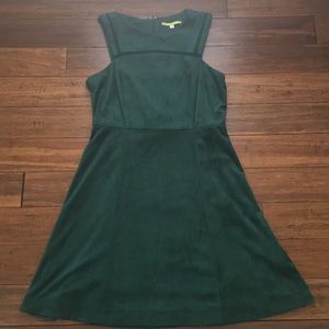 Gianni Bini Faux Suede Green Dress